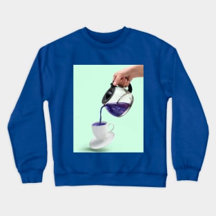 space coffee surrealism Crewneck Sweatshirt